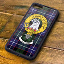 Galbraith Tartan and Clan Crest iPhone Rubber Case