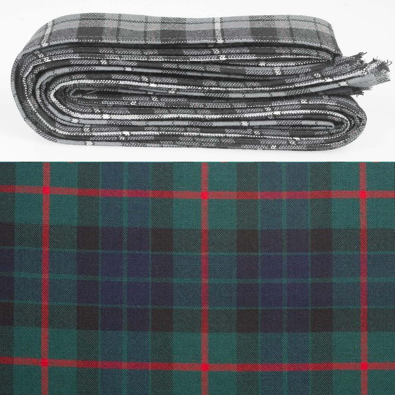 Wool Strip Ribbon in Gunn Modern Tartan - 5 Strips, Choose Your Width