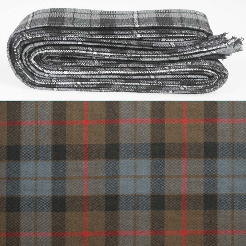 Wool Strip Ribbon in Gunn Weathered Tartan - 5 Strips, Choose Your Width