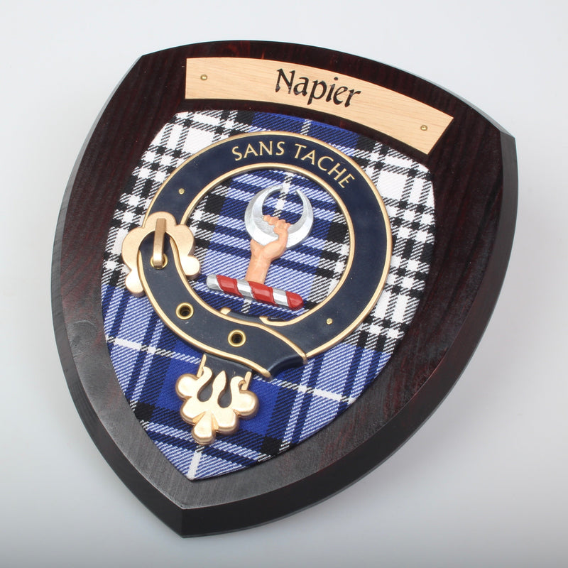 Napier Clan Crest Wall Plaque.