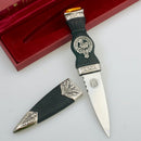 MacDonald Clan Crest Sgian Dubh - Stone Top