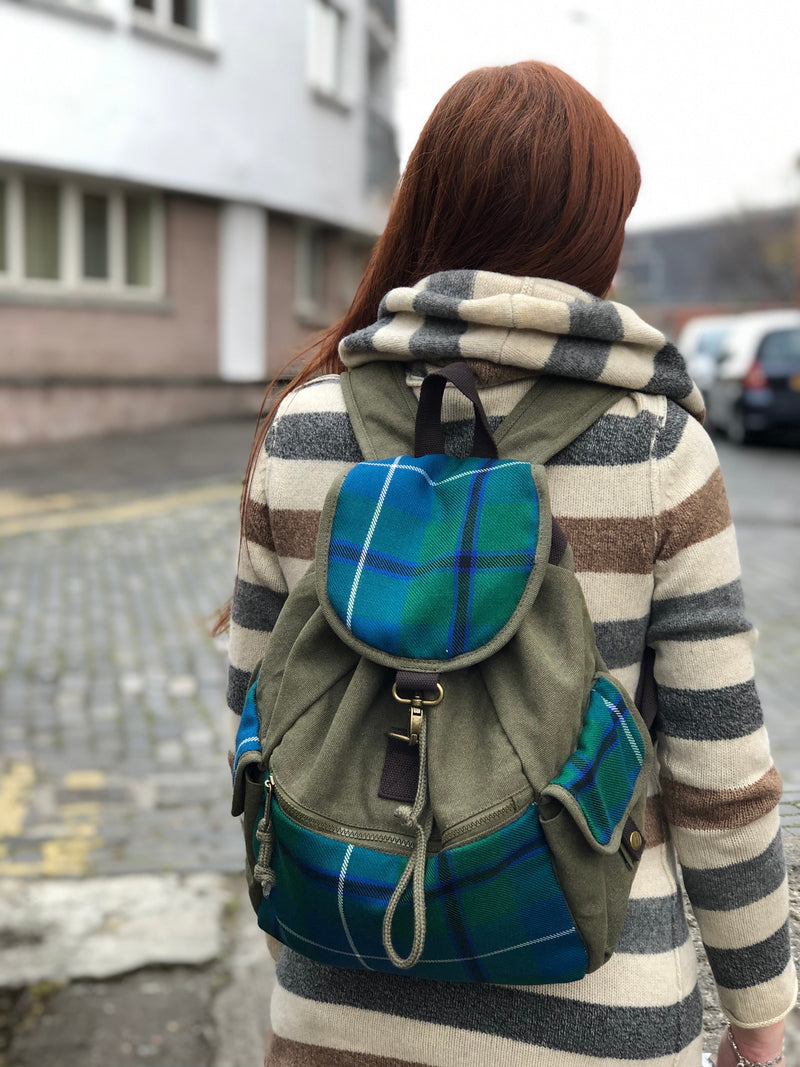 Tartan and Canvas Rucsac - Pick your tartan