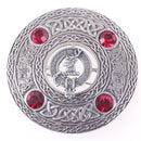 Colquhoun Clan Crest Pewter Plaid Brooch