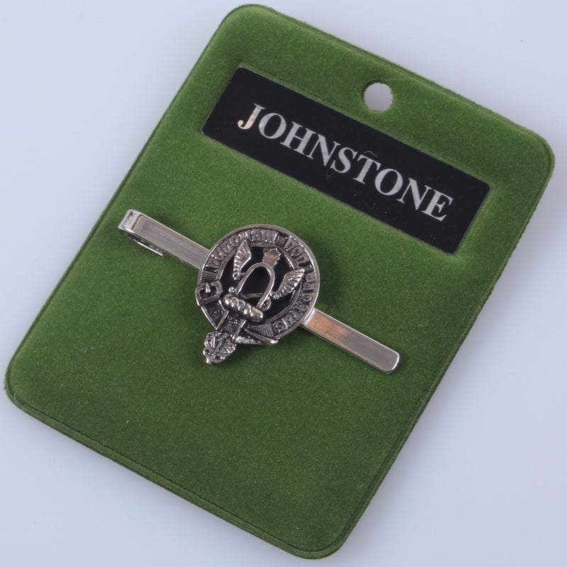 Johnstone Clan Crest Pewter Tie Slide