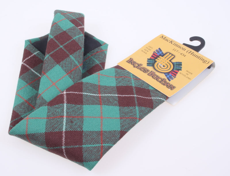 Pure Wool Tie in MacKinnon Hunting Ancient Tartan