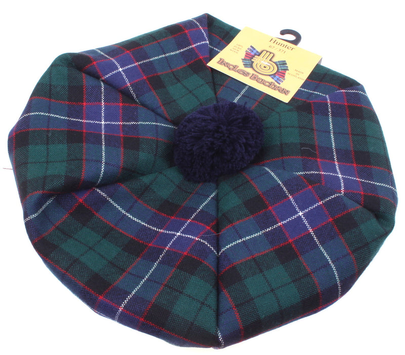 Unisex Wool Tam in Hunter Modern Tartan