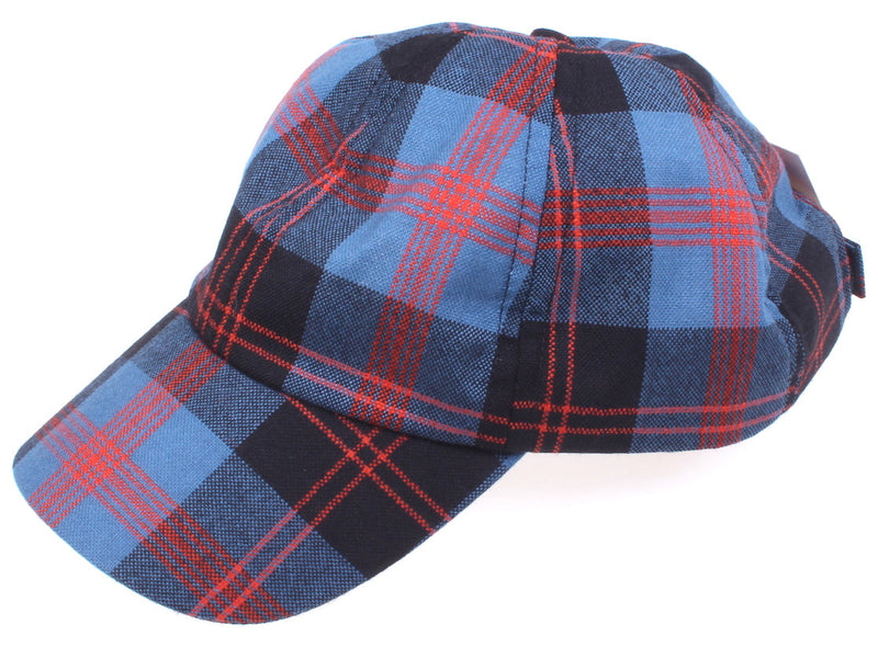 Wool Baseball Cap in Angus District Tartan