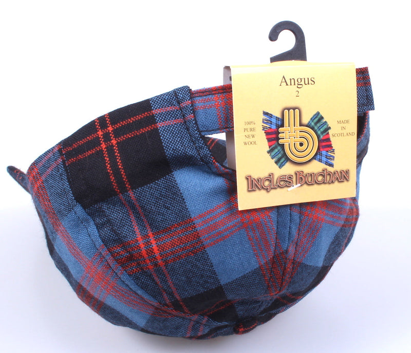 Wool Baseball Cap in Angus District Tartan