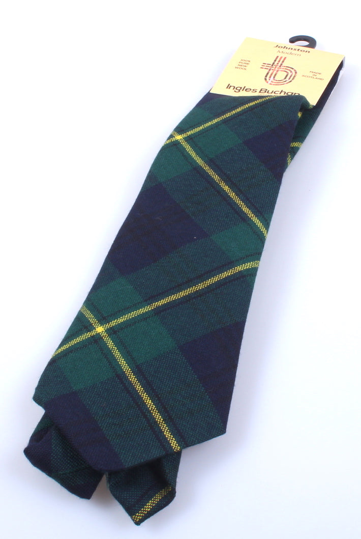 Pure Wool Tie in Johnstone Modern Tartan