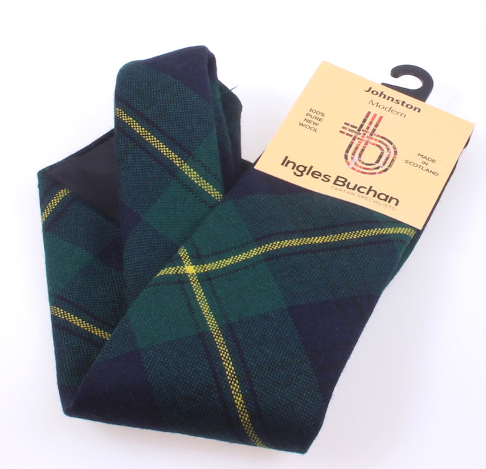 Pure Wool Tie in Johnstone Modern Tartan