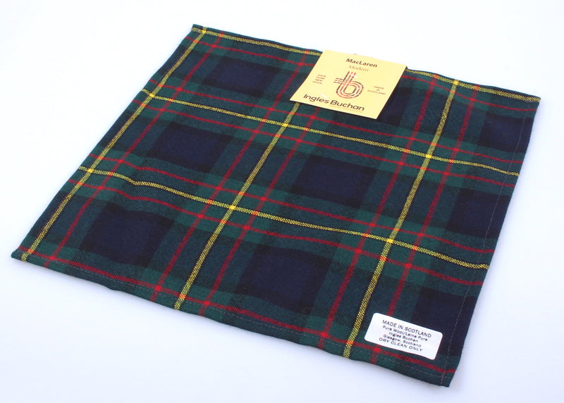 Wool Tartan Pocket Square in MacLaren Modern Tartan