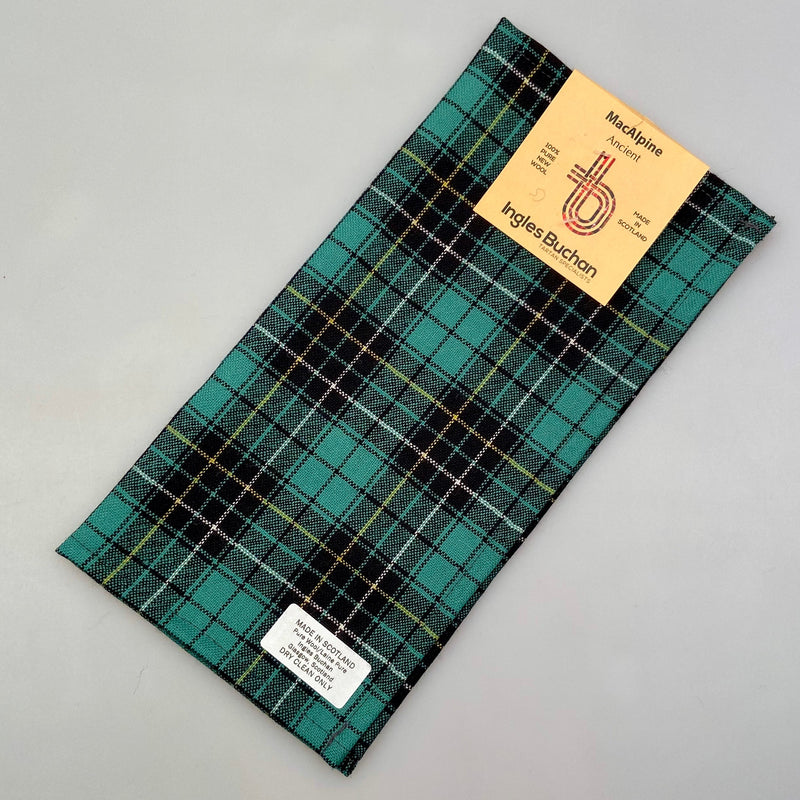 Wool Tartan Pocket Square in MacAlpine Ancient Tartan