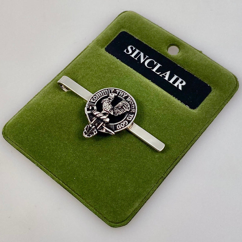 Sinclair Clan Crest Pewter Tie Slide