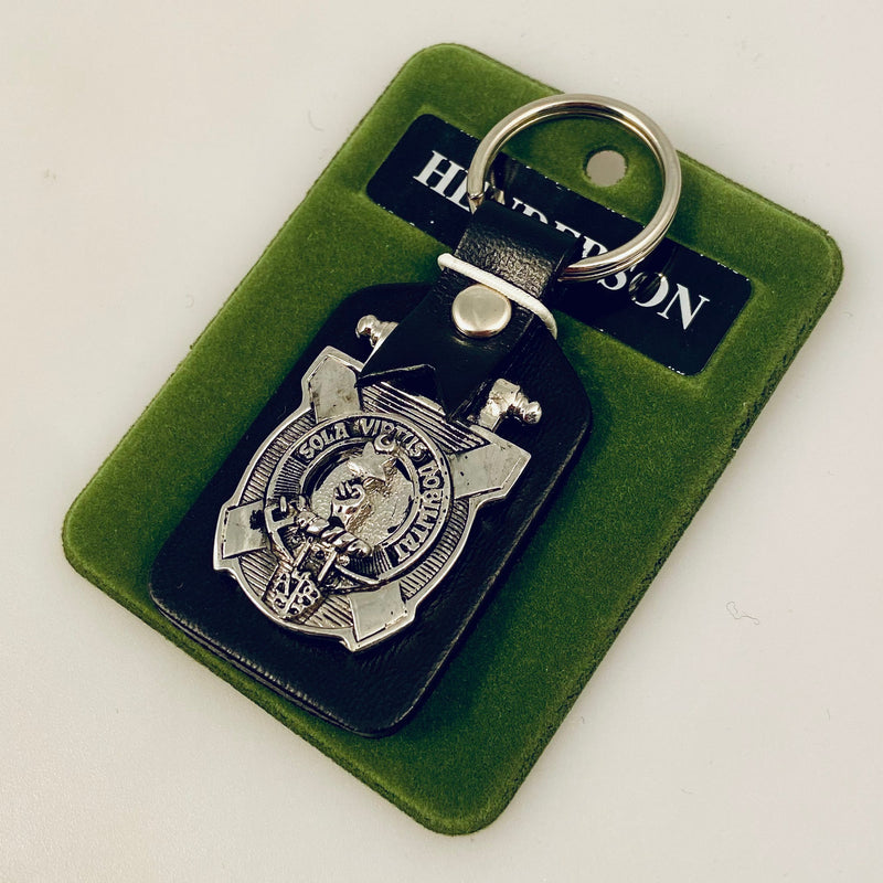 Henderson Clan Crest Pewter Key Fob