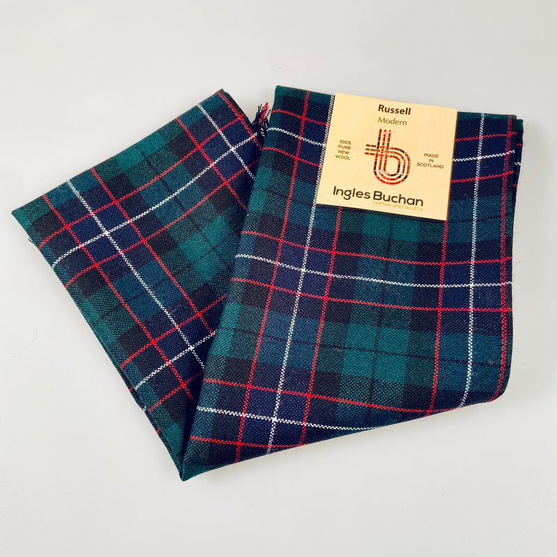 Wool Scarf in Russell Modern Tartan.