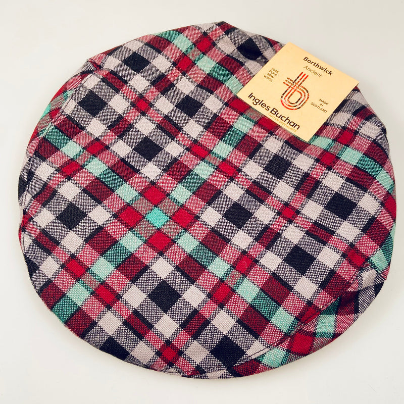 Pure Wool Golf Cap in Borthwick Ancient Tartan