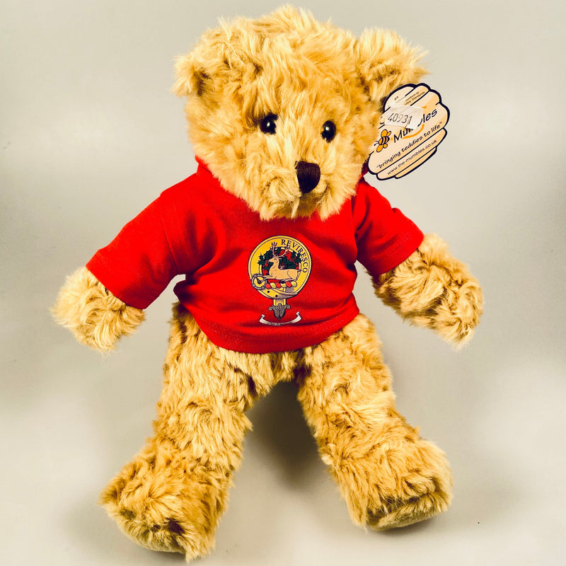 Teddy Bear with Maxwell Clan Crest Hoody Top