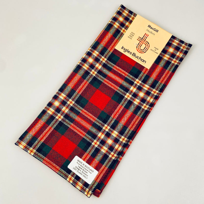 Wool Tartan Pocket Square in MacGill Modern Tartan