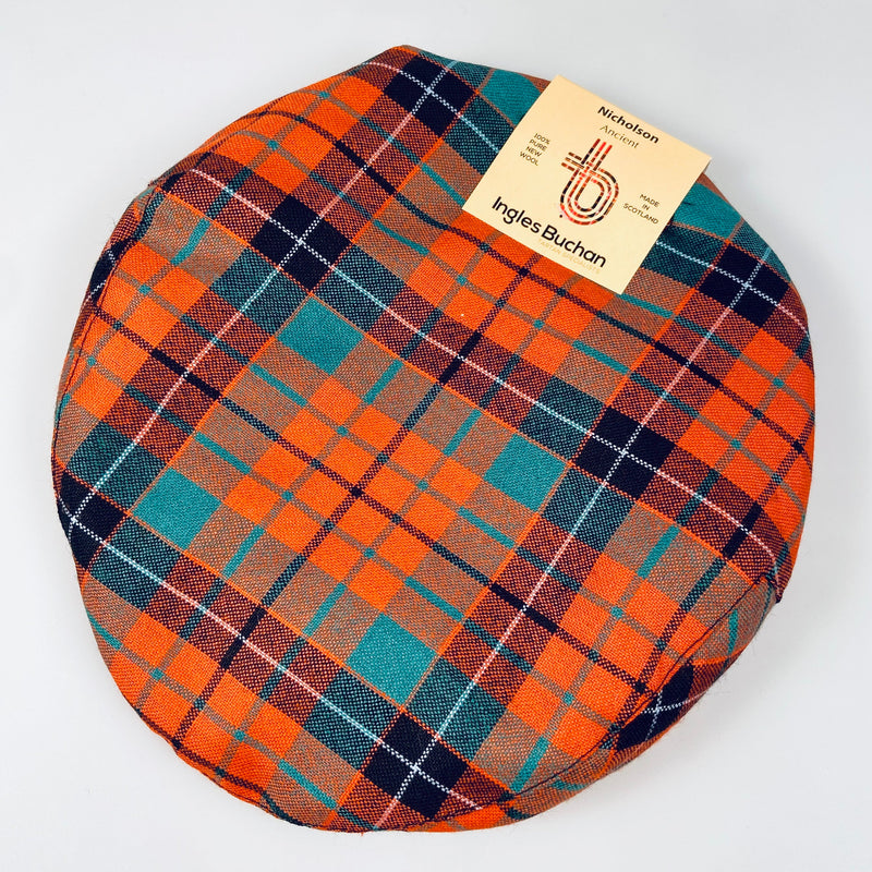 Pure Wool Golf Cap in Nicholson Ancient Tartan