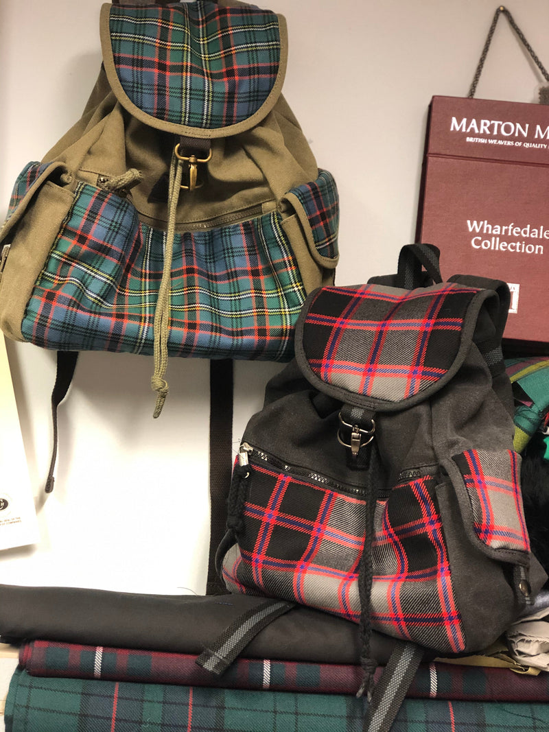 Tartan and Canvas Rucsac - Pick your tartan