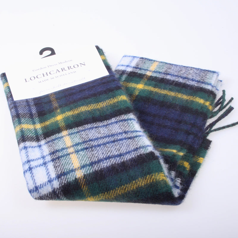 Lambswool Scarf in Gordon Dress Modern Tartan