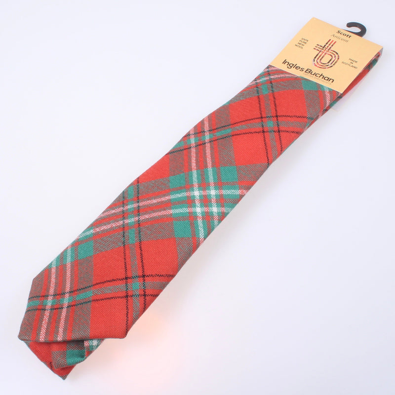 Pure Wool Tie in Scott Red Ancient Tartan