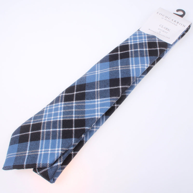 Luxury Pure Wool Tie in Clark Ancient Tartan