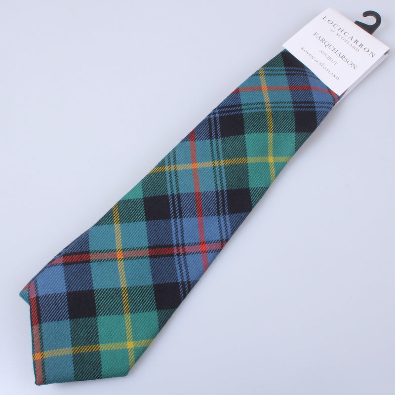 Luxury Pure Wool Tie in Farquharson Ancient Tartan