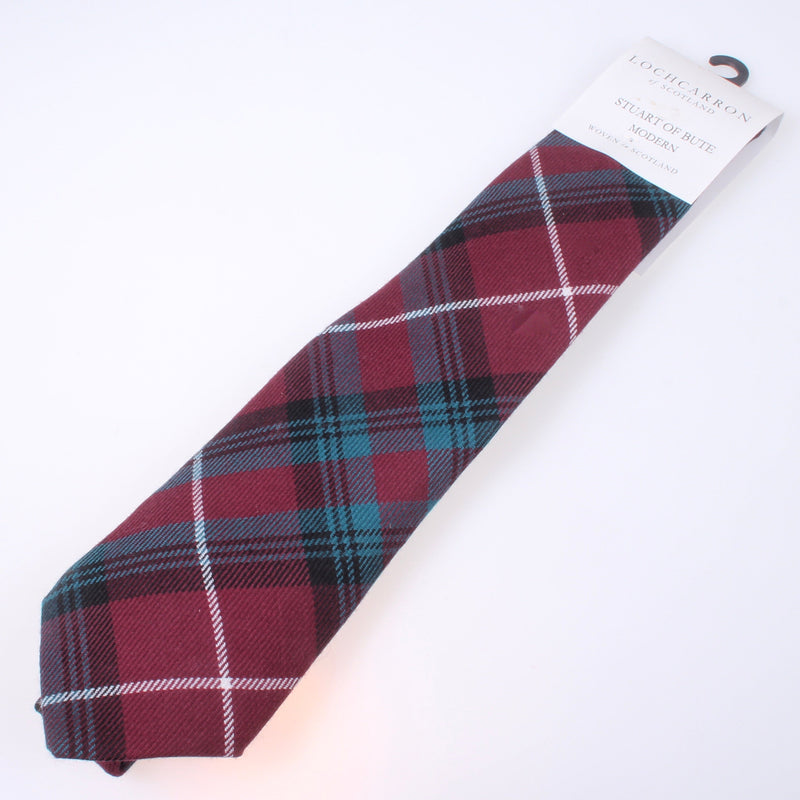 Luxury Pure Wool Tie in Stuart of Bute Modern Tartan