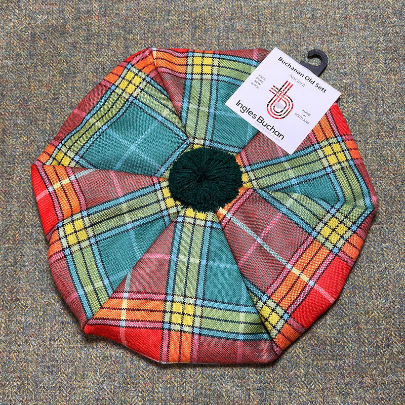 Unisex Wool Tam in Buchanan Old Ancient Tartan