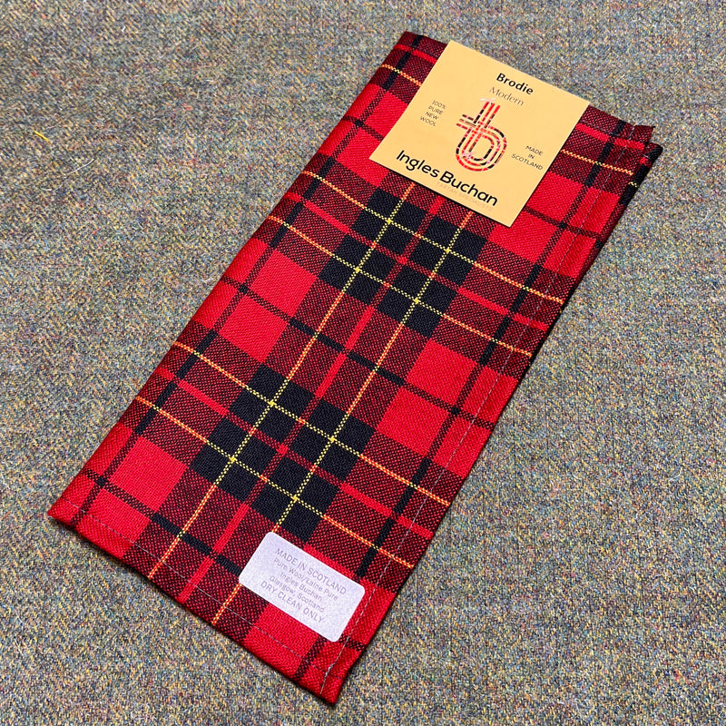 Wool Tartan Pocket Square in Brodie Modern Tartan