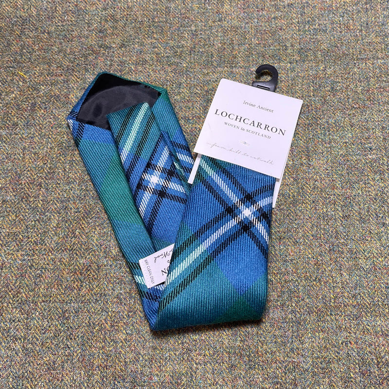 Luxury Pure Wool Tie in Irvine Ancient Tartan