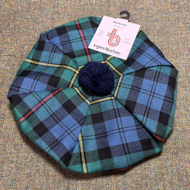 Pure Wool Tam in MacEwan Ancient Tartan