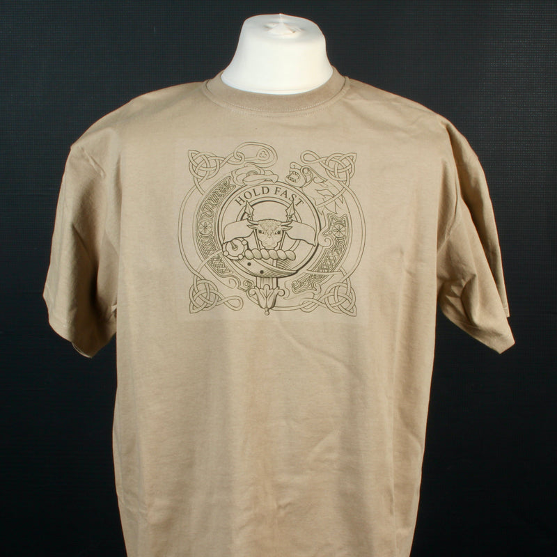 MacLeod Clan Crest Celtic Design T Shirt  - Size X-Large to Clear