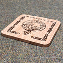 Clan Crest Real Oak Coaster