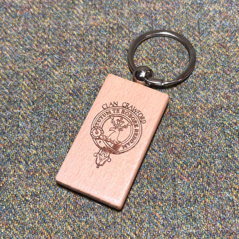 Clan Crest Wooden Keyring