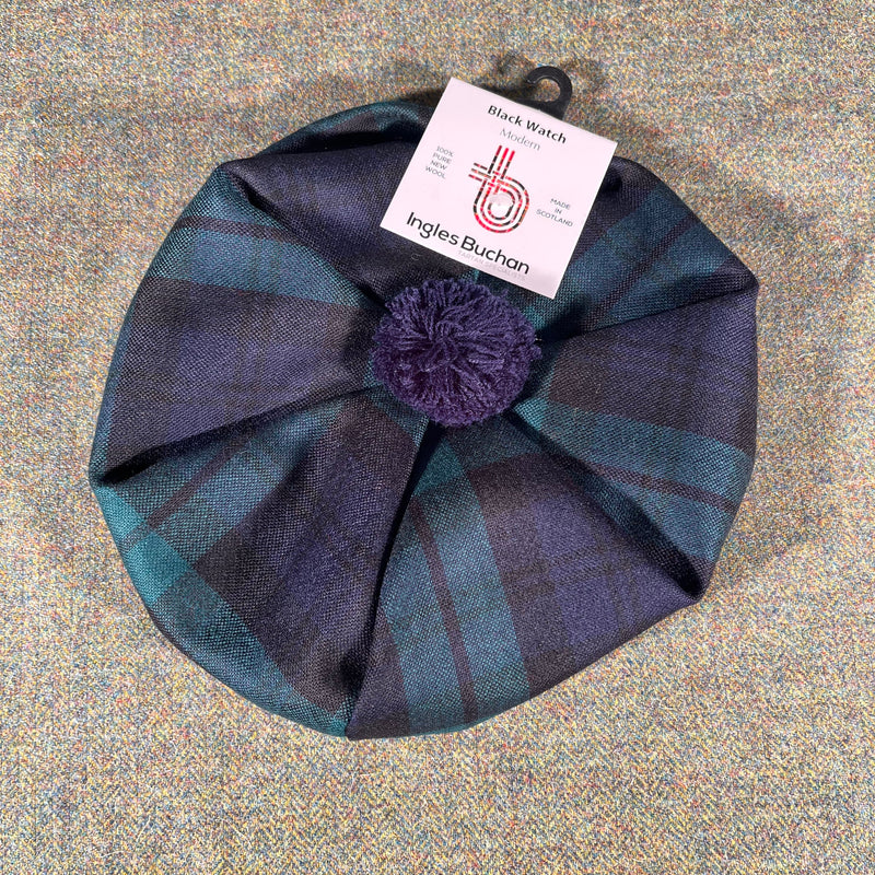 Childs Wool Tam in Black Watch Modern Tartan