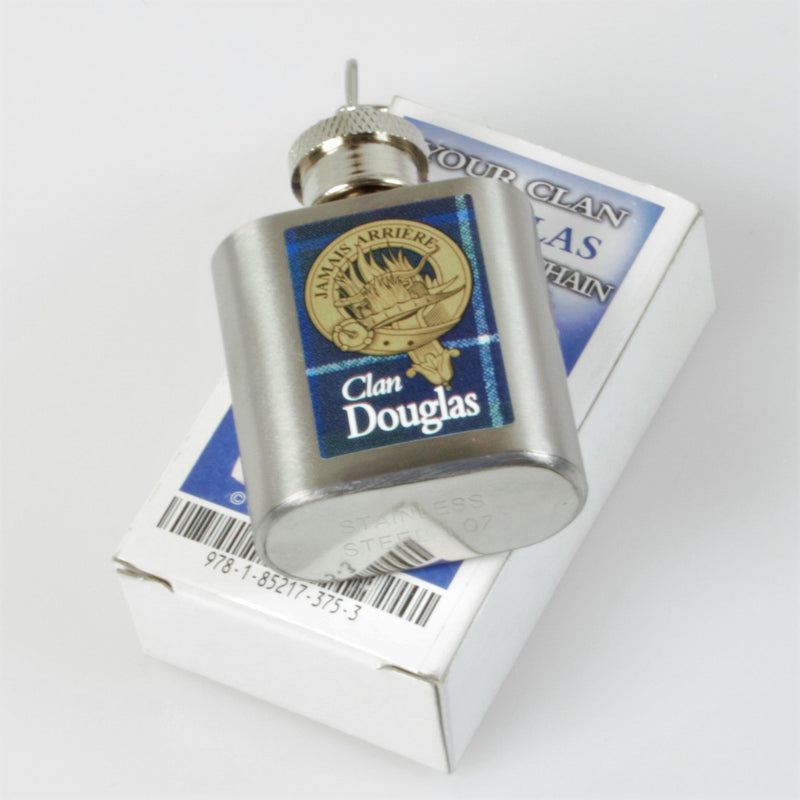 Douglas Clan Crest Nip Flask (to clear)