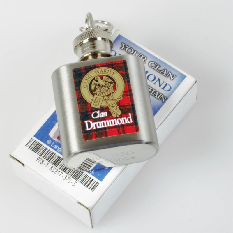 Drummond Clan Crest Nip Flask (to clear)