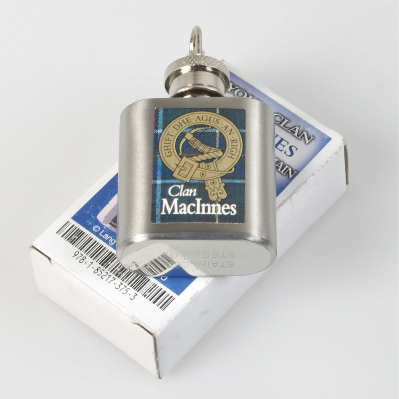 MacInnes Clan Crest Nip Flask (to clear)