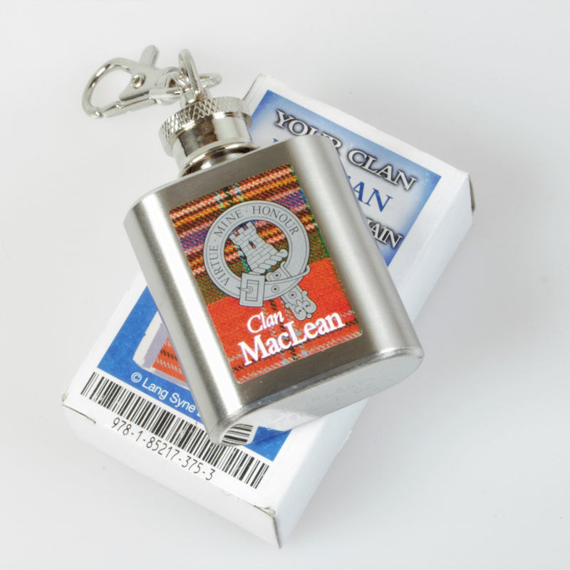 MacLean Clan Crest Nip Flask (to clear)