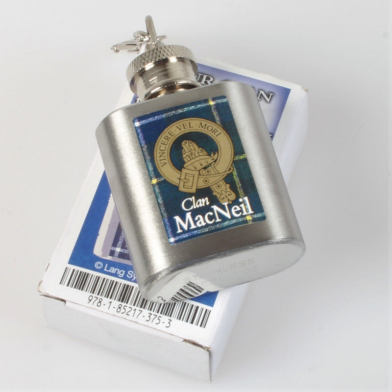 MacNeil Clan Crest Nip Flask (to clear)