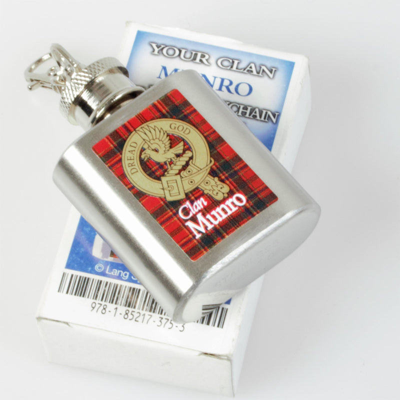 Munro Clan Crest Nip Flask (to clear)