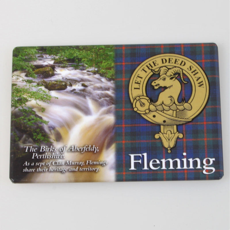 Fleming Clan Crest Fridge Magnet