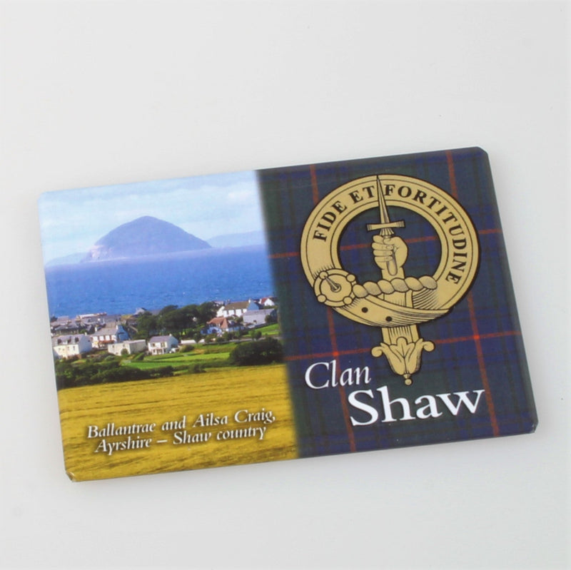 Shaw Clan Crest Fridge Magnet