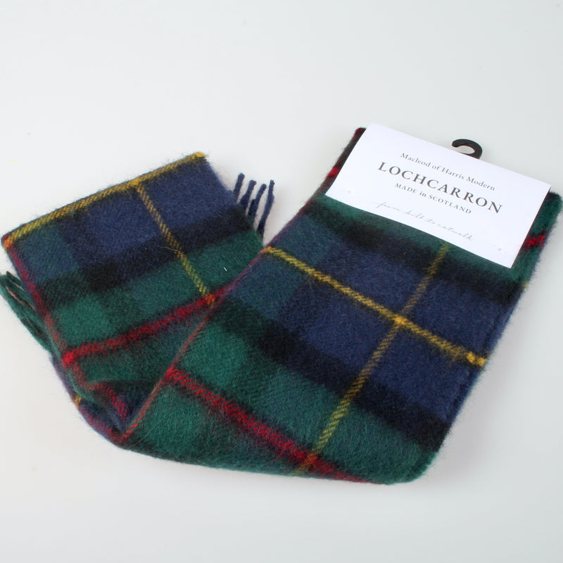 Lambswool Scarf in Macleod of Harris Modern Tartan