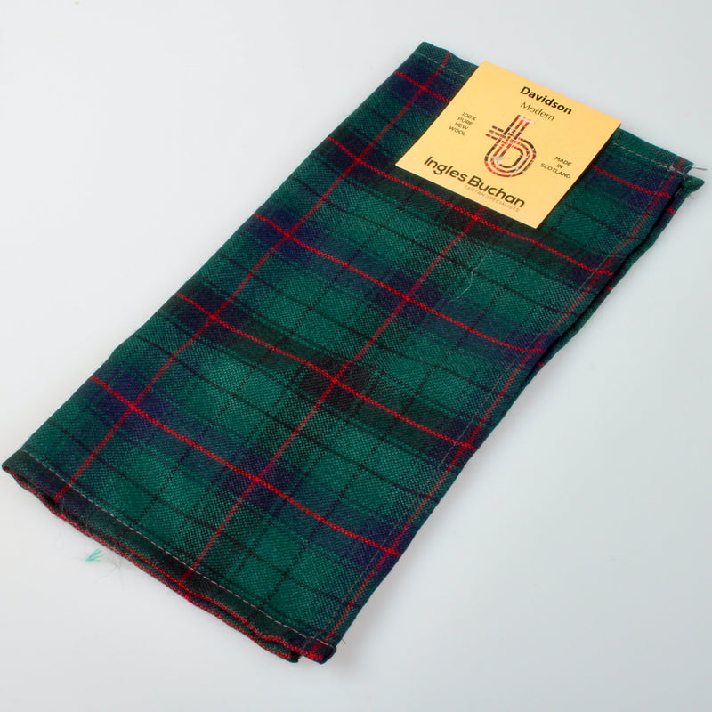 Wool Tartan Pocket Square in Davidson Modern Tartan