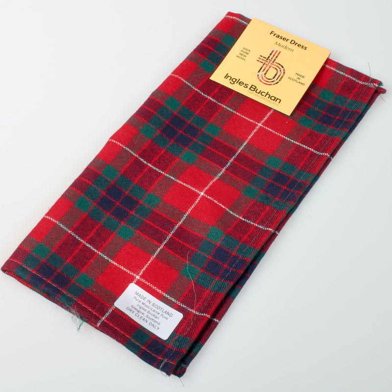 Wool Tartan Pocket Square in Fraser Modern Tartan