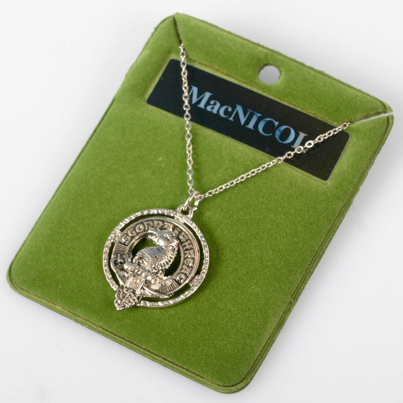 MacNicol Clan Crest Pendant