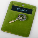 Elliot Clan Crest Pewter Tie Pin